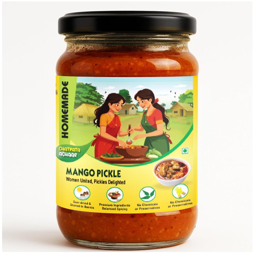 Homemade Mango 500g | Authentic Aam Ka Achar | Spicy & Tangy Taste | Indian Style